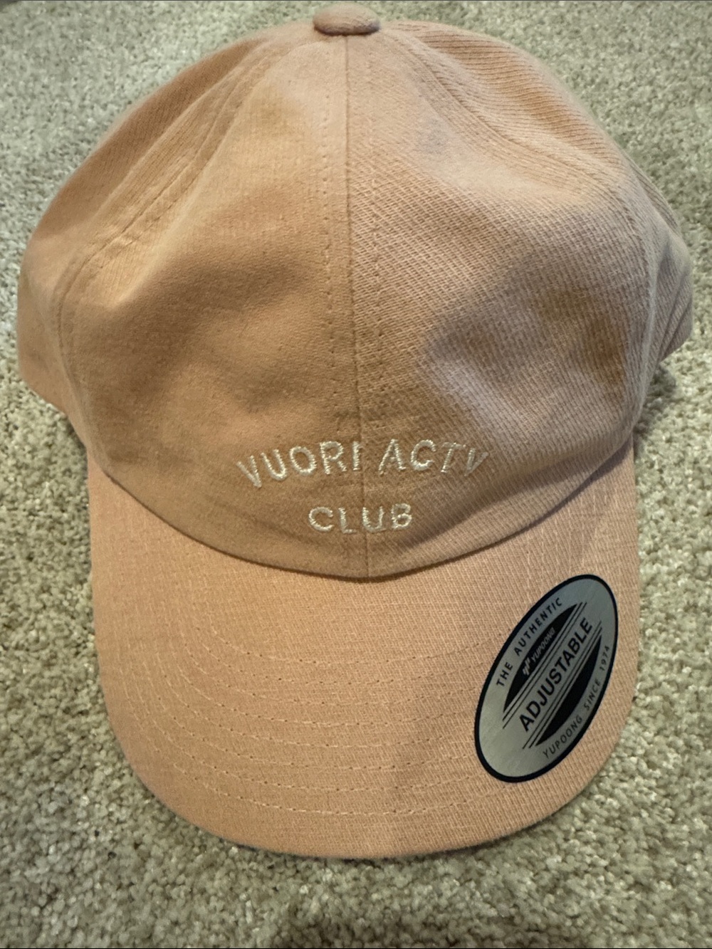 Vuori pink ball cap
